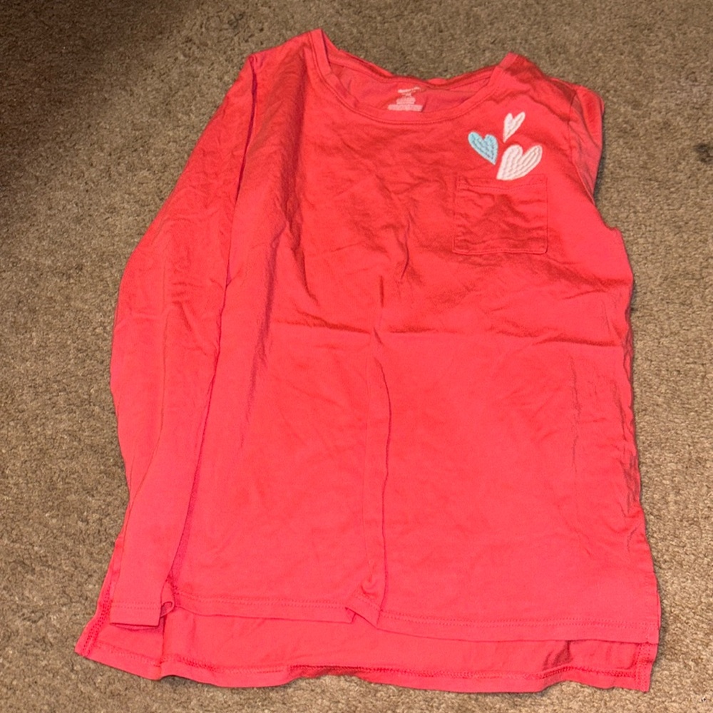 Girls members mark long sleeve with chest pocket